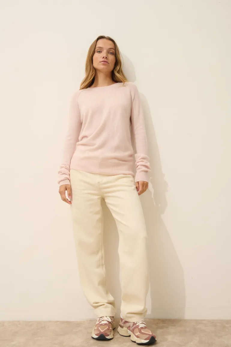 HELEN pull col rond poudre