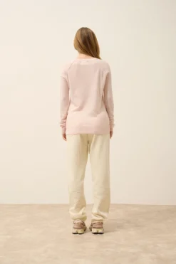 HELEN pull col rond poudre