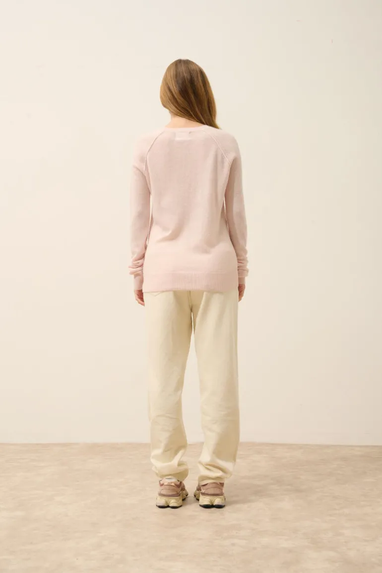 HELEN pull col rond poudre