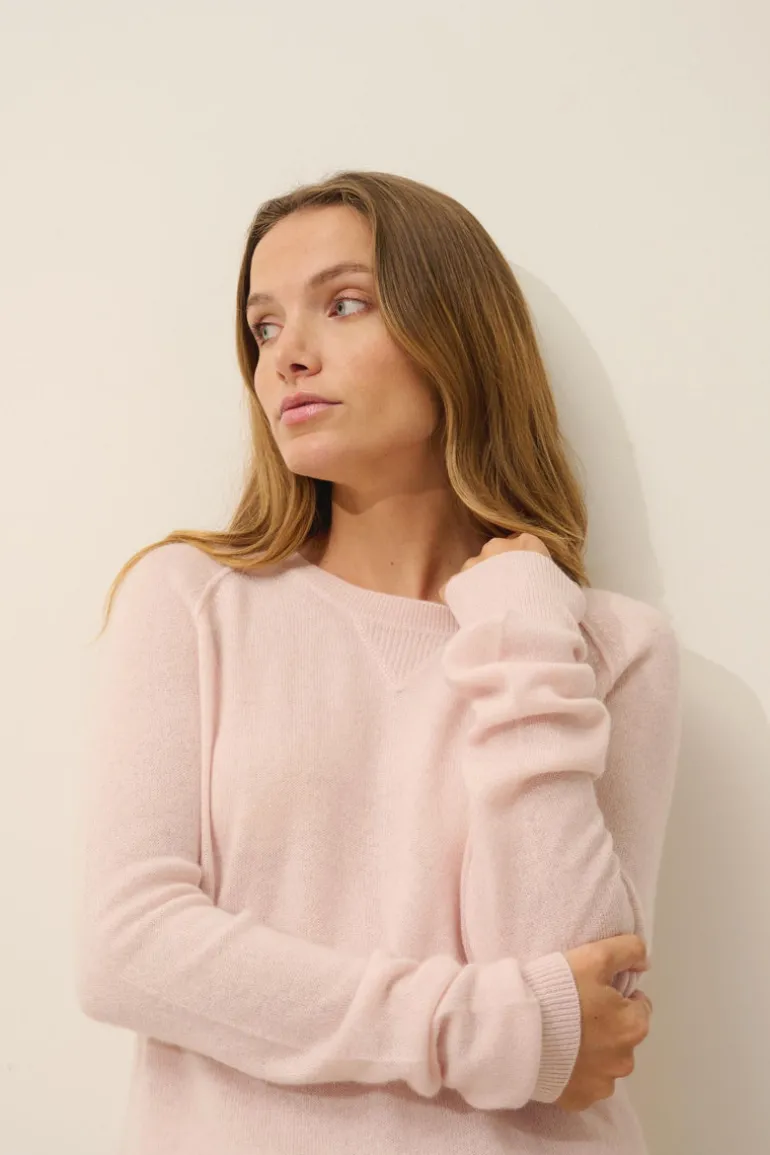 HELEN pull col rond poudre