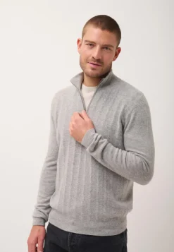 HILMIR pull col camionneur nuage chiné