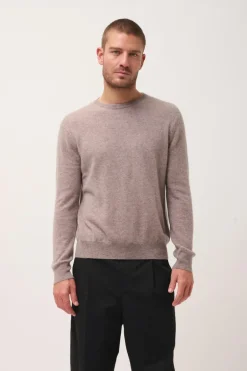 HOWARD pull col rond caribou chiné