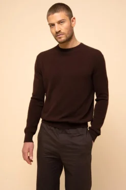 HOWARD pull col rond choco