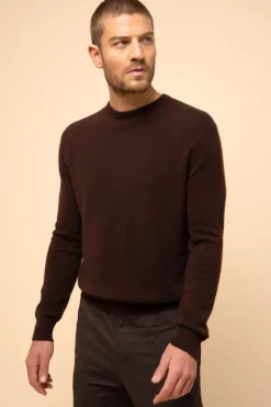 HOWARD pull col rond choco