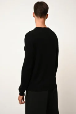 HOWARD pull col rond noir
