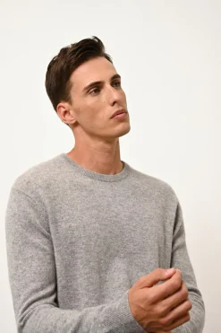 HOWARD pull col rond nuage chiné