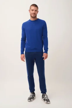HOWARD pull col rond outremer