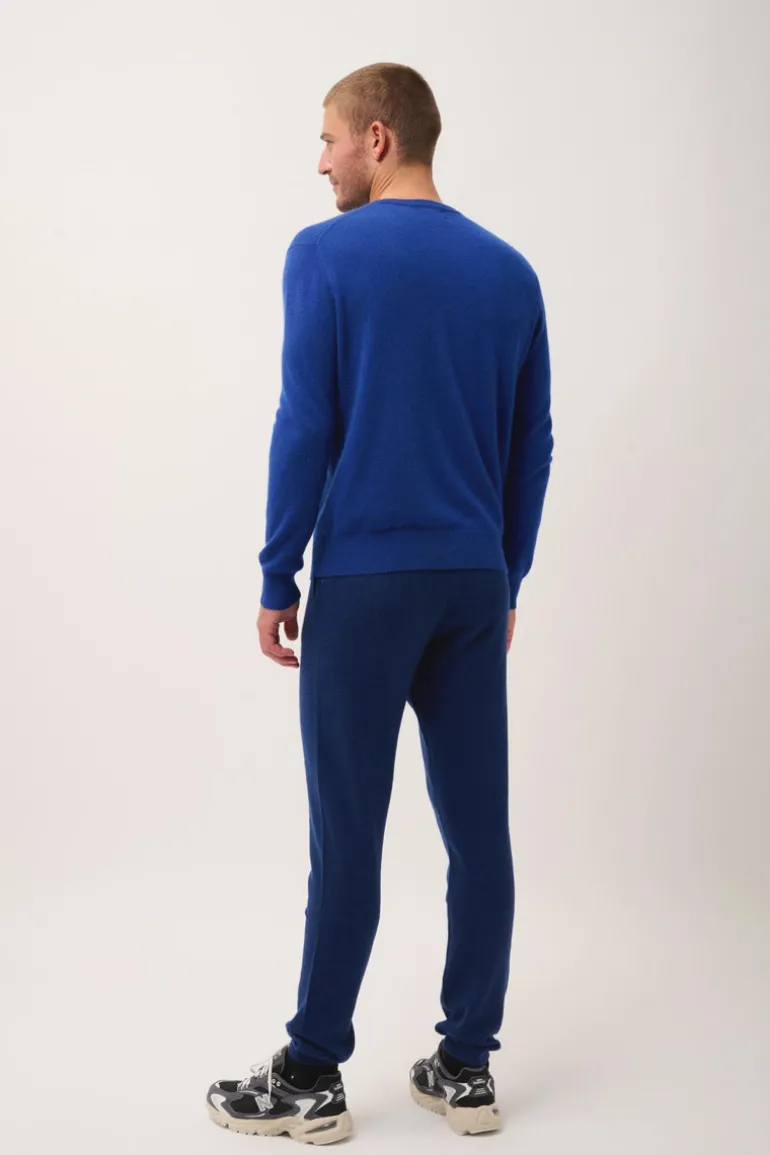 HOWARD pull col rond outremer