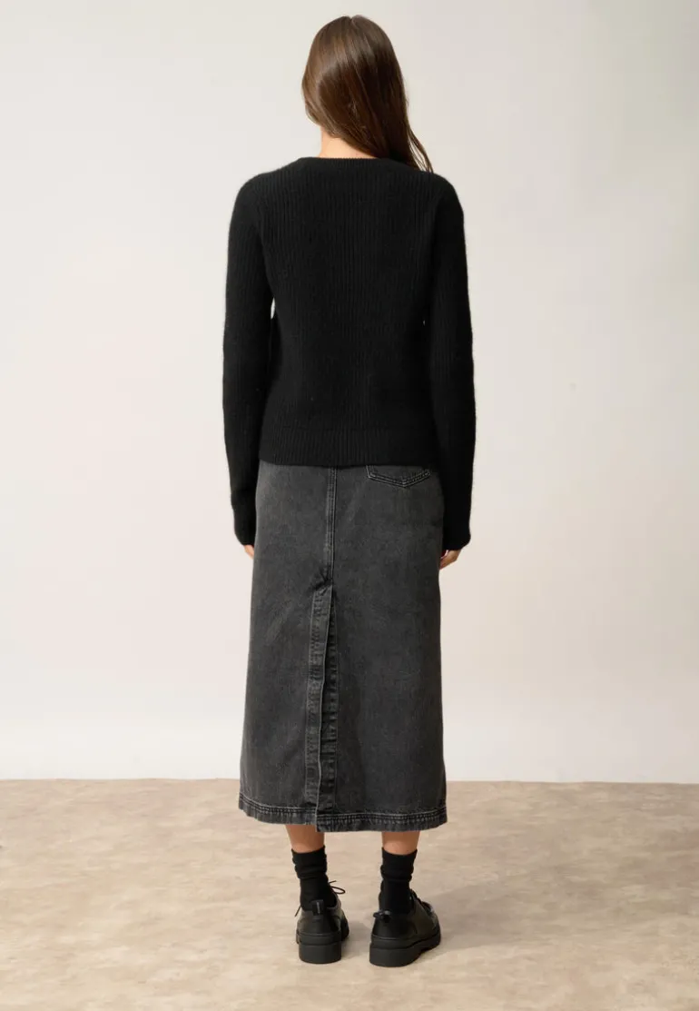 INAYA pull col rond noir