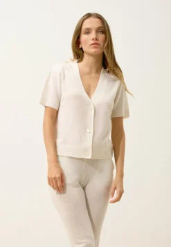 IRIS cardigan col v neige