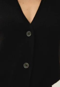 IRIS cardigan col v noir