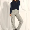 JADE pull col rond navy