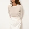 JANE pull col rond ivoire