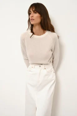 JANE pull col rond ivoire
