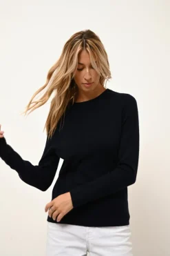JANE pull col rond navy