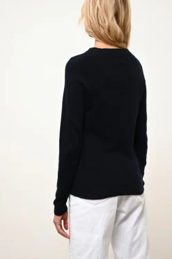 JANE pull col rond navy
