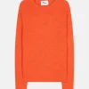 JANE pull col rond orange chiné