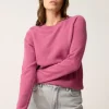 JANE pull col rond orchidée