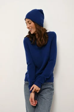 JANE pull col rond outremer