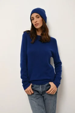 JANE pull col rond outremer