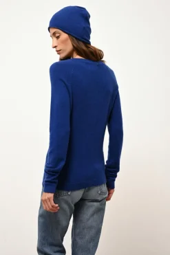 JANE pull col rond outremer