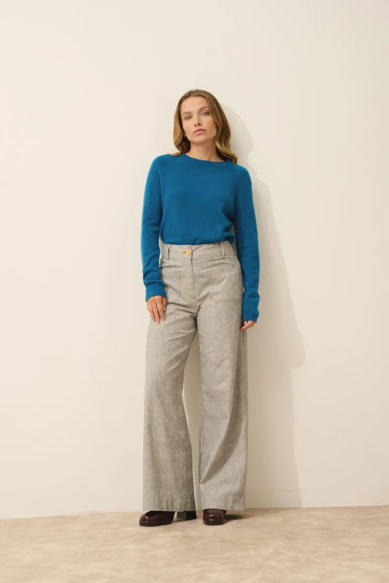 JANE pull col rond paon