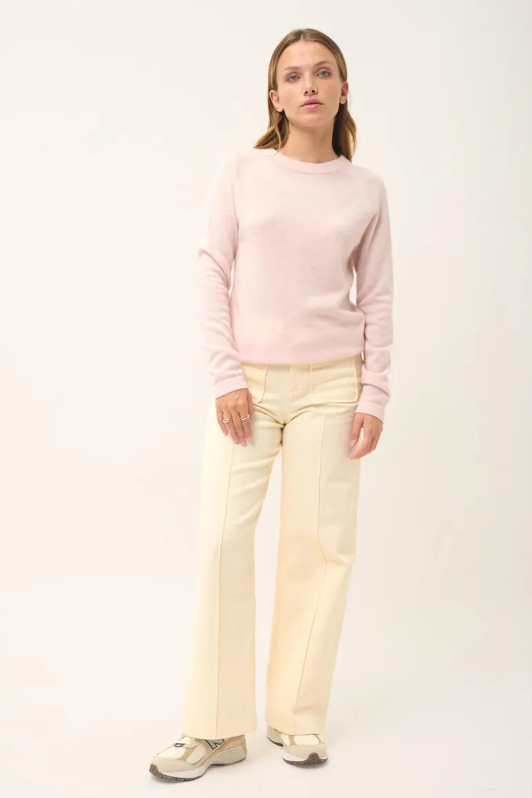 JANE pull col rond poudre
