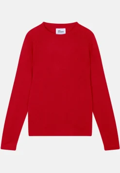 JANE pull col rond rouge