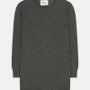 JANICE pull col rond anthracite chiné