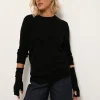 JANICE pull col rond noir