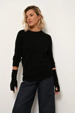 JANICE pull col rond noir
