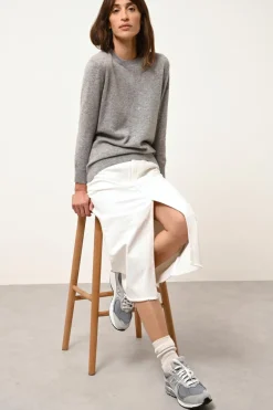 JANICE pull col rond nuage chiné