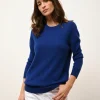 JANICE pull col rond outremer