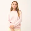 JANICE pull col rond poudre
