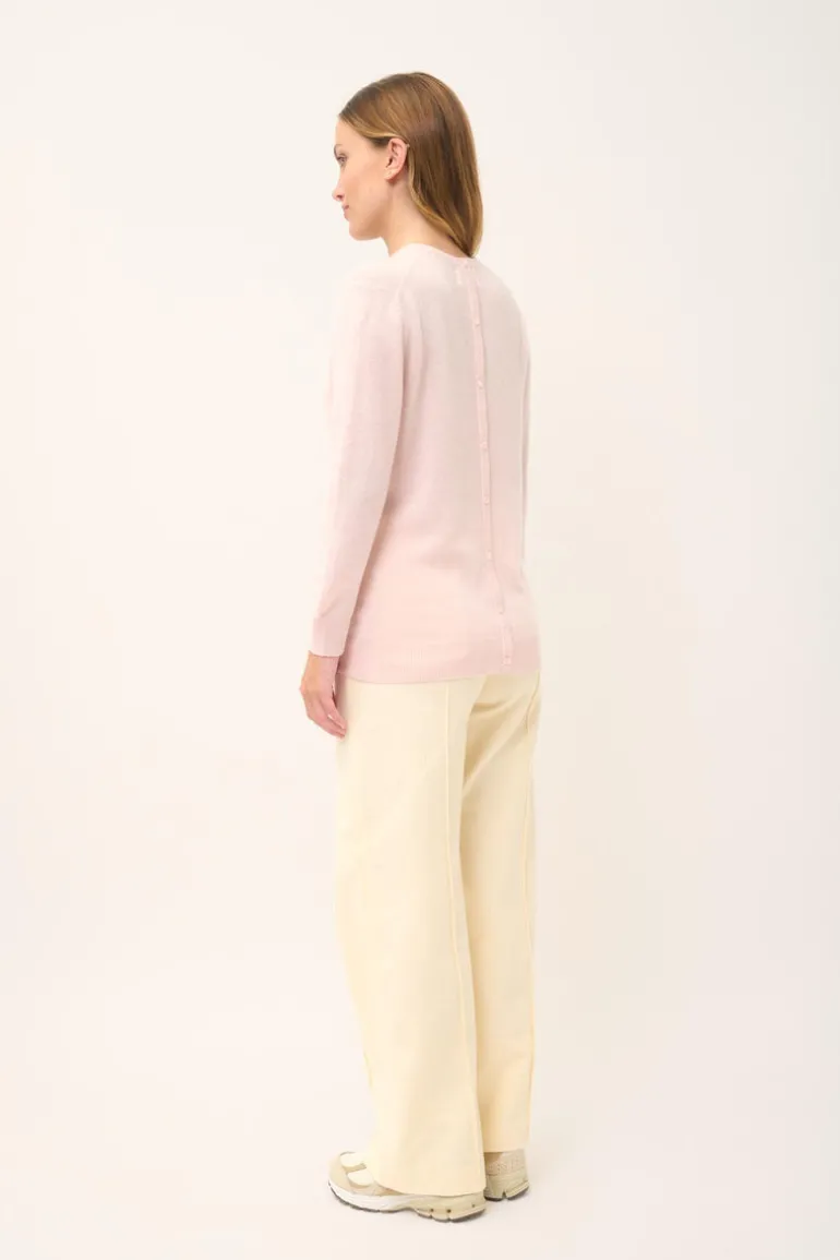 JANICE pull col rond poudre