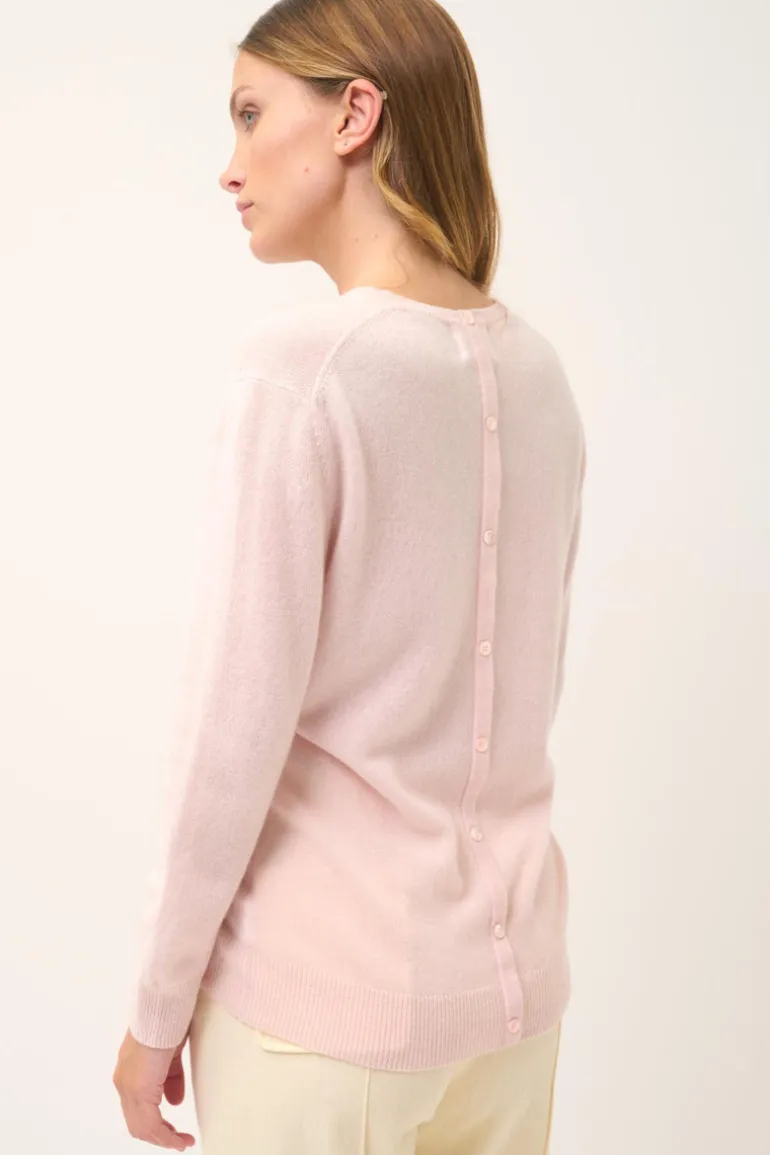 JANICE pull col rond poudre