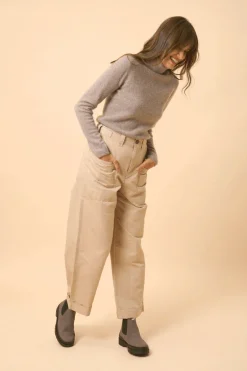 JANICE pull col rond prune