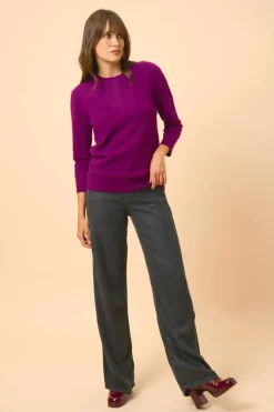 JANICE pull col rond prune