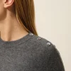 JEANNE pull col rond anthracite chiné