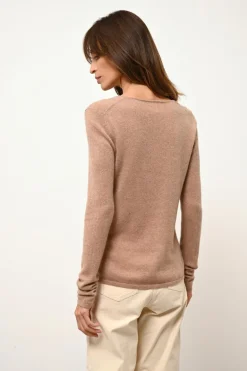 JOAN pull col v camel chiné