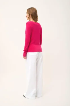 JOAN pull col v fuchsia
