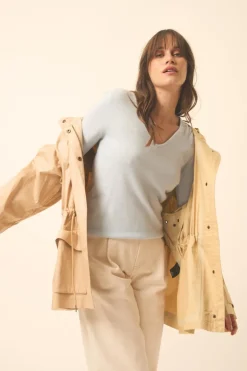 JOAN pull col v givre