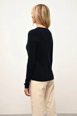 JOAN pull col v navy