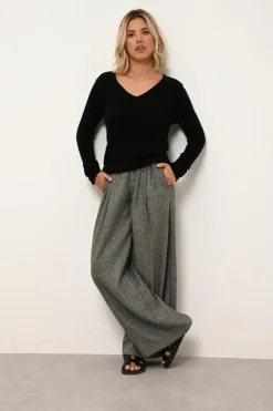 JOAN pull col v noir