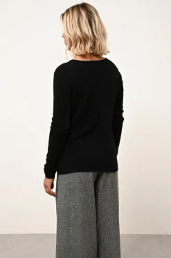 JOAN pull col v noir