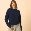 JONA pull col rond navy