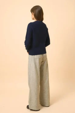JONA pull col rond navy