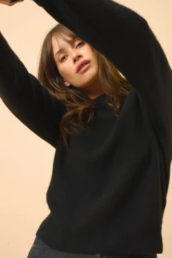 JONA pull col rond noir