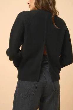 JONA pull col rond noir