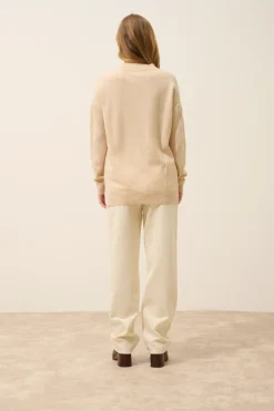 JOSPE pull col rond sable
